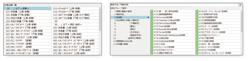 計画治療表