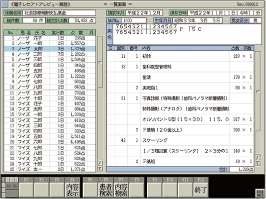 電子レセプト作成