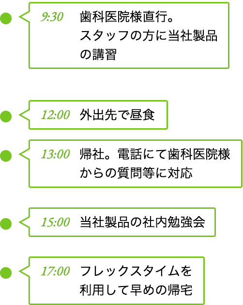 デンタルインストラクター職の1日